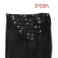 Clip in hair extensions manufacturers human hair clips on weft virgin remy hair